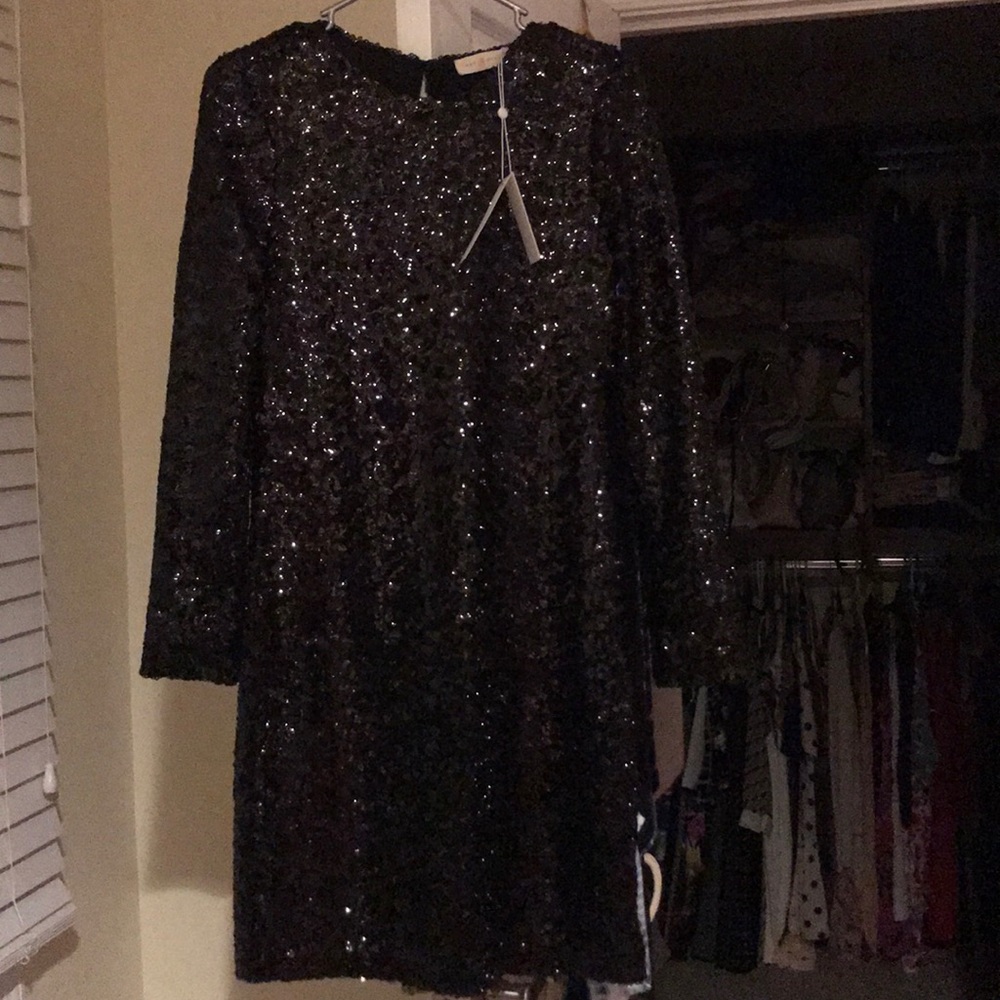 Tory Burch Black Disque Cocktail Dress